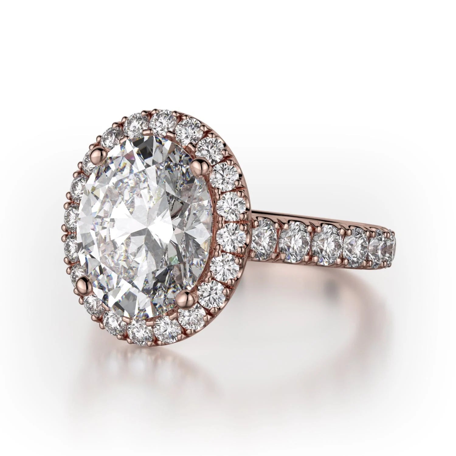 MICHAEL M Engagement Rings Europa R320L-3-OV