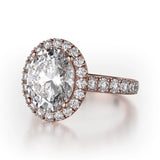 MICHAEL M Engagement Rings Europa R320L-3-OV