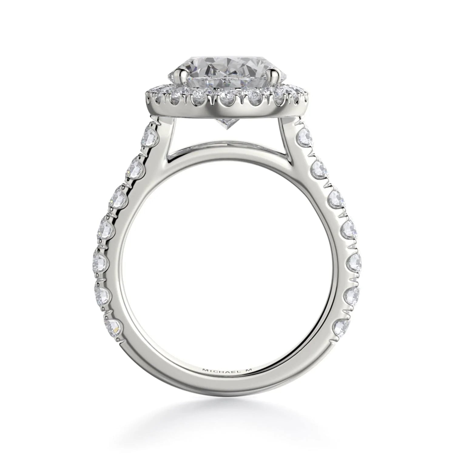 MICHAEL M Engagement Rings Europa R320L-3-OV