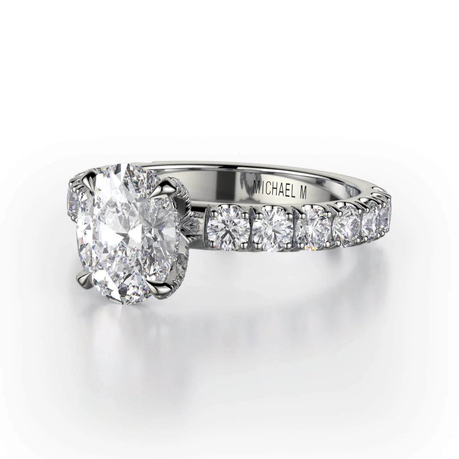MICHAEL M Engagement Rings Platinum Crown R731-2 R731-2PT