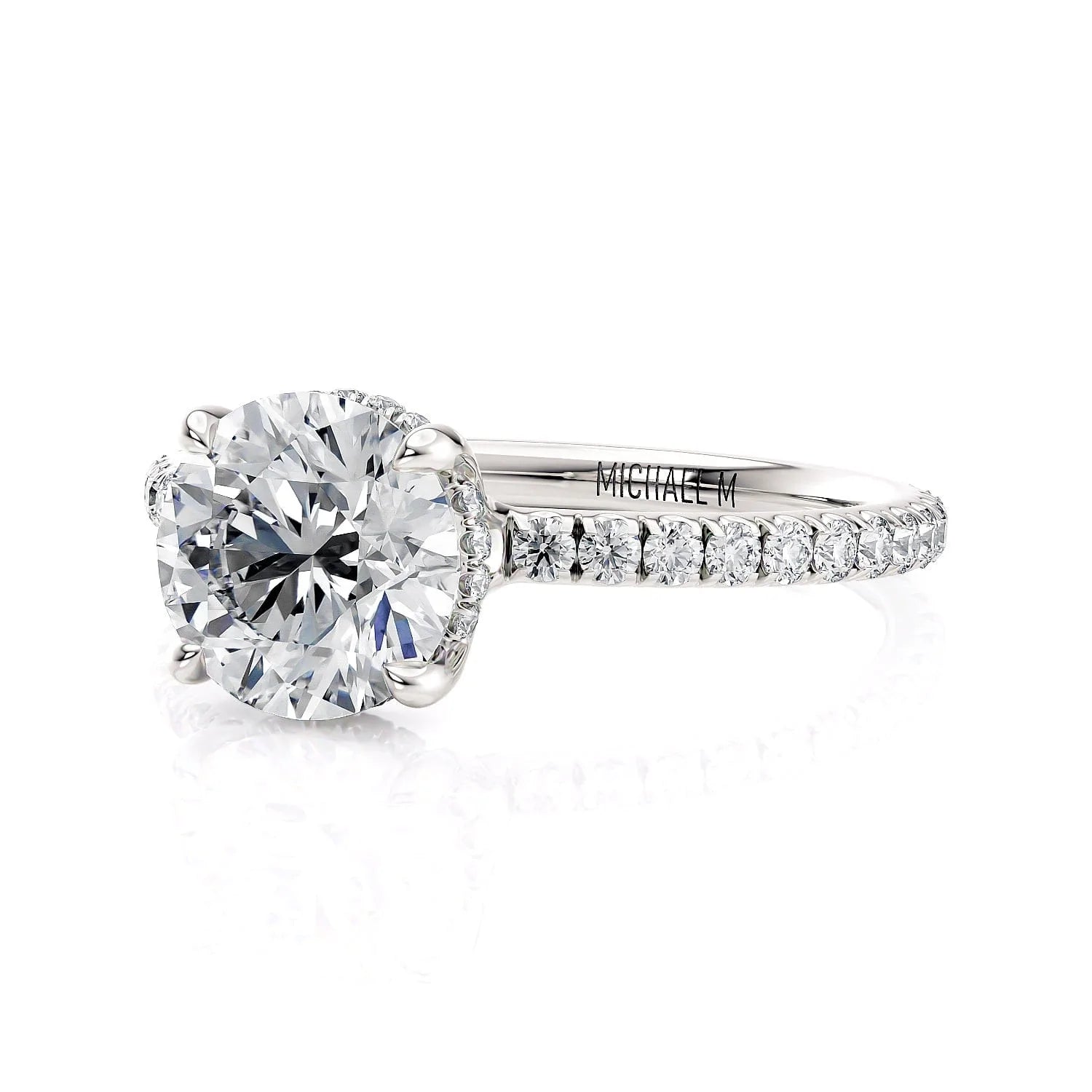 MICHAEL M Engagement Rings Platinum Crown R788-1.5