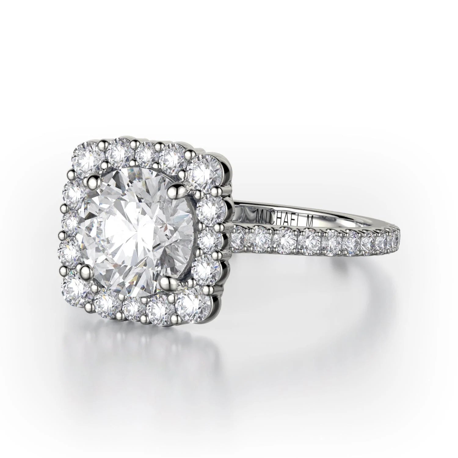 MICHAEL M Engagement Rings Platinum Defined R784-2 R784-2PT