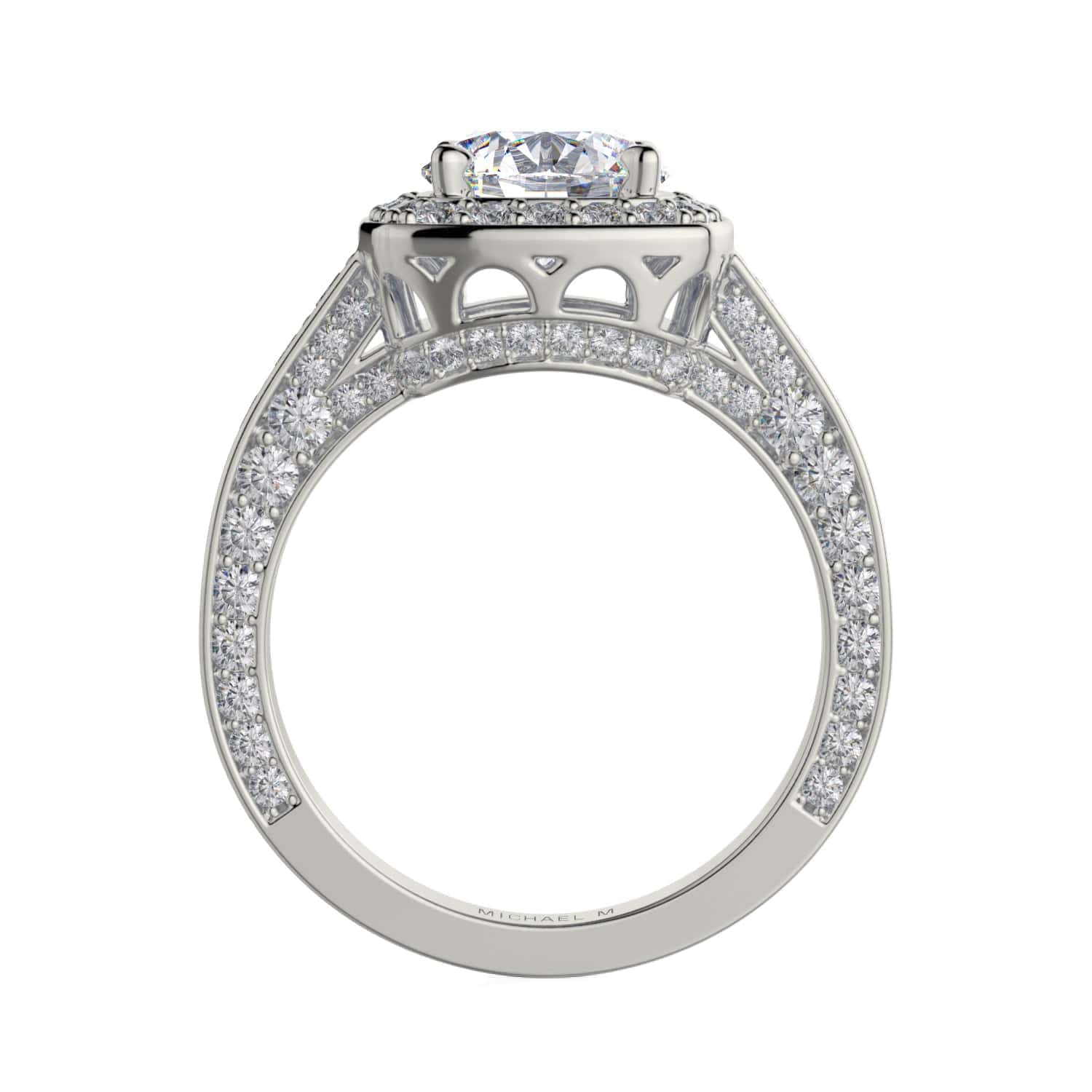 MICHAEL M Engagement Rings Princess R261-2