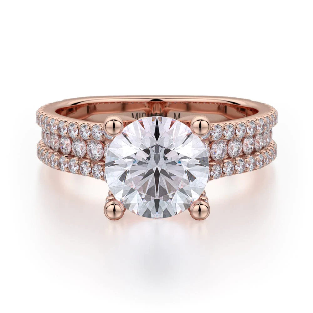 MICHAEL M Engagement Rings Rose Gold Strada R671-1.5 R671-1.5RG