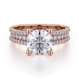 MICHAEL M Engagement Rings Rose Gold Strada R671-1.5 R671-1.5RG