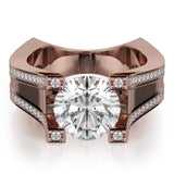 MICHAEL M Engagement Rings Rose Gold Strada R757-2 R757-2RG