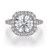 MICHAEL M Engagement Rings White Gold Europa R660-2 R660-2WG