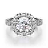 MICHAEL M Engagement Rings White Gold Europa R683-1.5 R683-1.5WG