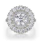 MICHAEL M Engagement Rings White Gold Europa R692-2 R692-2WG