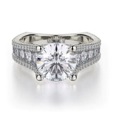 MICHAEL M Engagement Rings White Gold Strada R480-2 R480-2WG