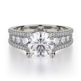 MICHAEL M Engagement Rings White Gold Strada R679S-1.5 R679S-1.5WG