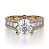 MICHAEL M Engagement Rings Yellow Gold Strada R679S-1.5 R679S-1.5YG
