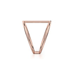 MICHAEL M Fashion Rings 14K Rose Gold / 6.5 Double Band Diamond Bar Ring F288-RG6.5
