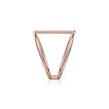 MICHAEL M Fashion Rings 14K Rose Gold / 6.5 Double Band Diamond Bar Ring F288-RG6.5