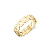MICHAEL M Fashion Rings 14K Yellow Gold / 4 Signature Negative Space Band B438