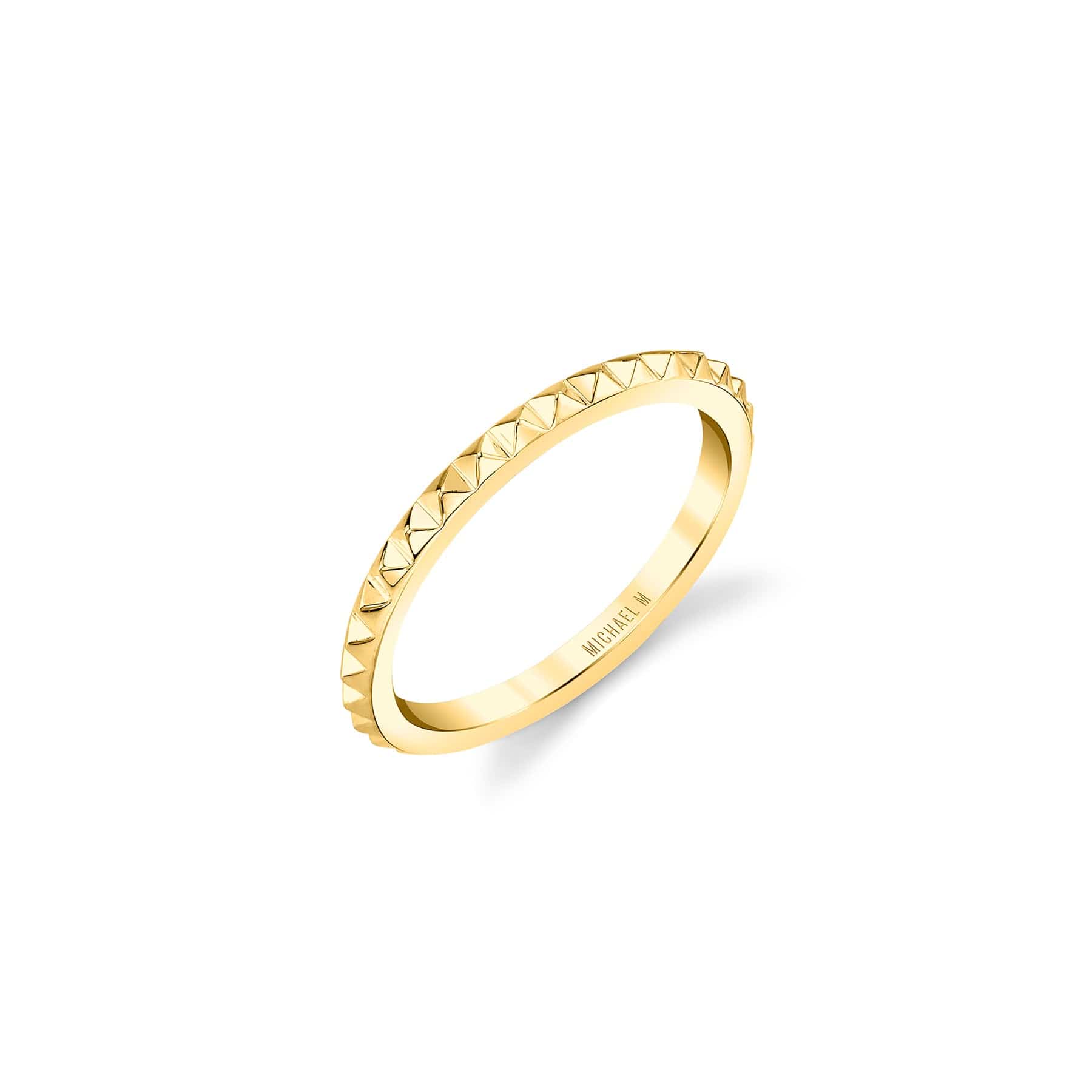 MICHAEL M Fashion Rings 14K Yellow Gold / 4 Tetra Band B320-YG4