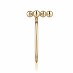 MICHAEL M Fashion Rings 14K Yellow Gold / 6.5 Single Diamond Cross Ring F329-YG6.5