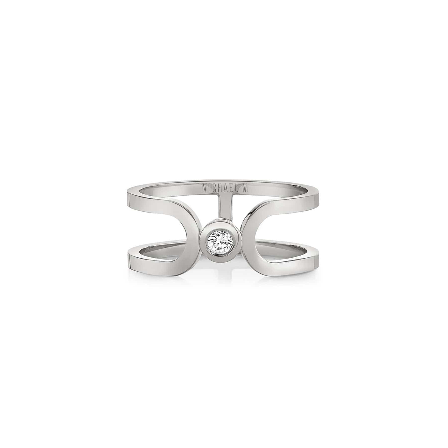 MICHAEL M Fashion Rings Alignment Ring