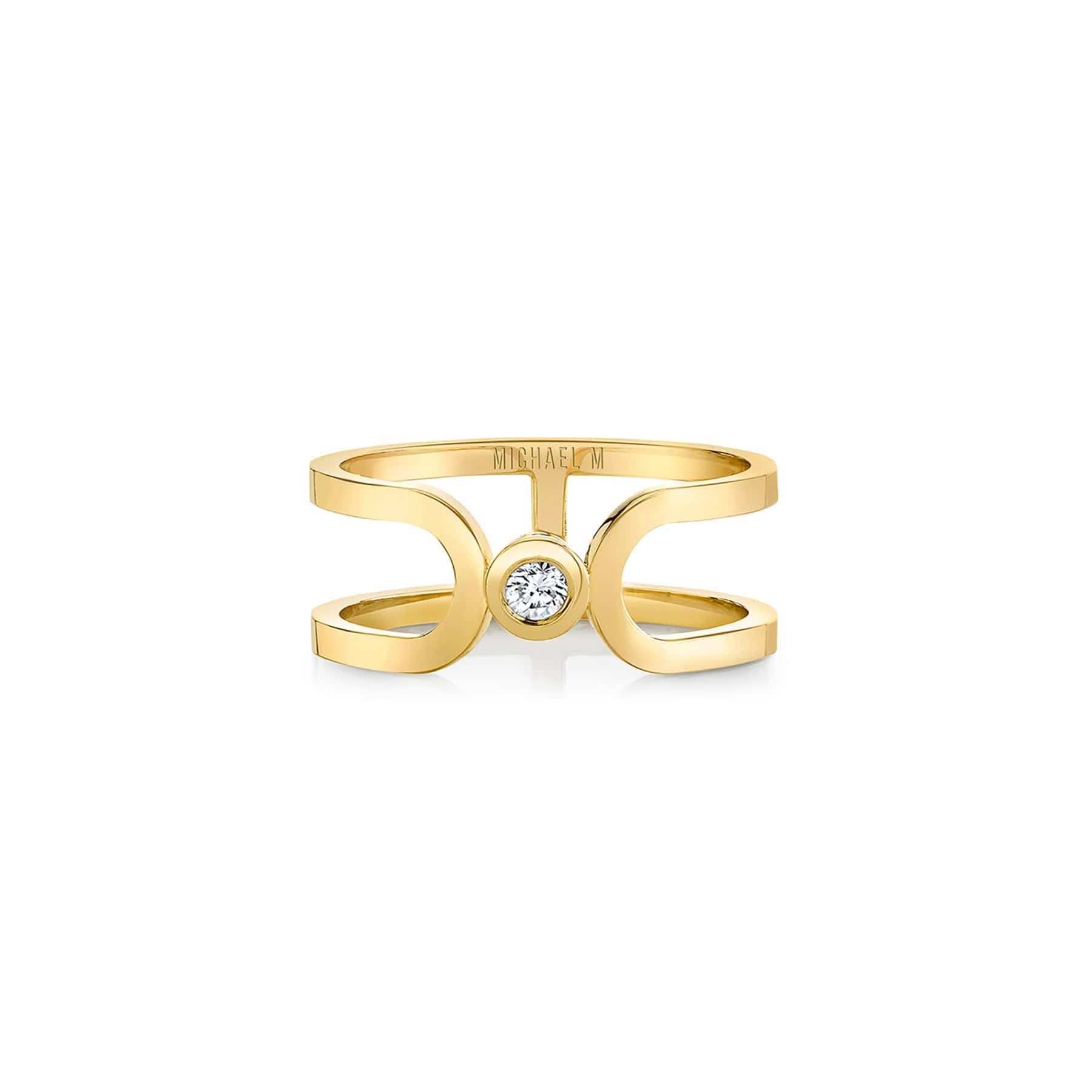 MICHAEL M Fashion Rings Alignment Ring