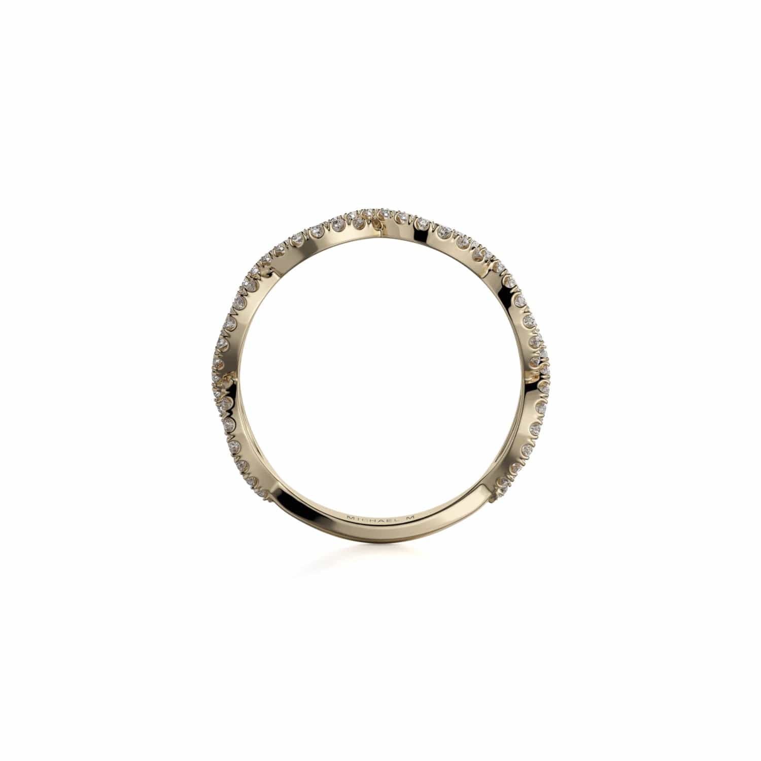 MICHAEL M Fashion Rings Braided Diamond Band