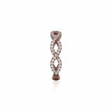MICHAEL M Fashion Rings Braided Diamond Band