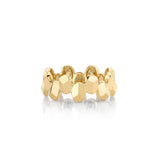 MICHAEL M Fashion Rings Carve Large Repeat Shape Ring