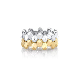 MICHAEL M Fashion Rings Carve Small Repeat Shape Ring