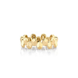 MICHAEL M Fashion Rings Carve Small Repeat Shape Ring