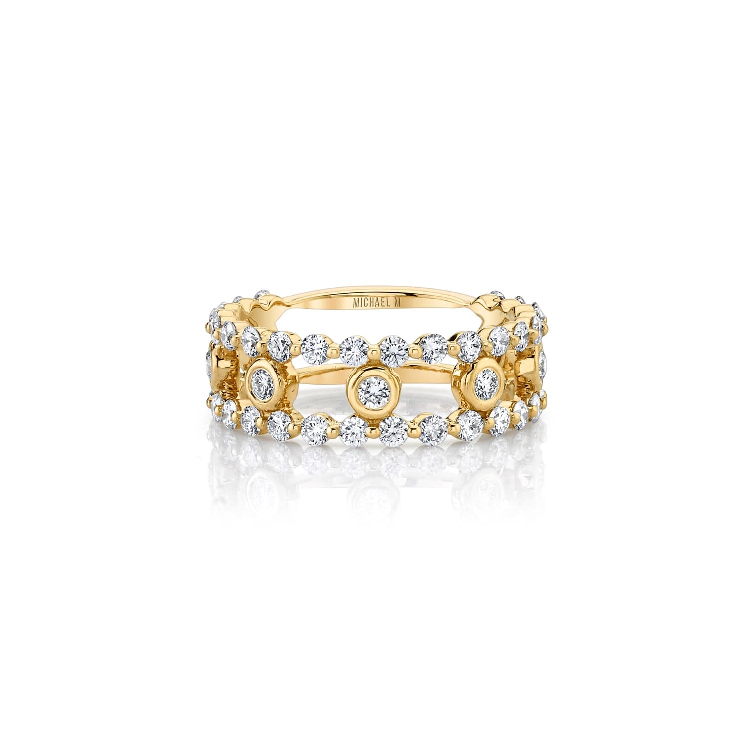 MICHAEL M Fashion Rings Cloud Stacked Ring