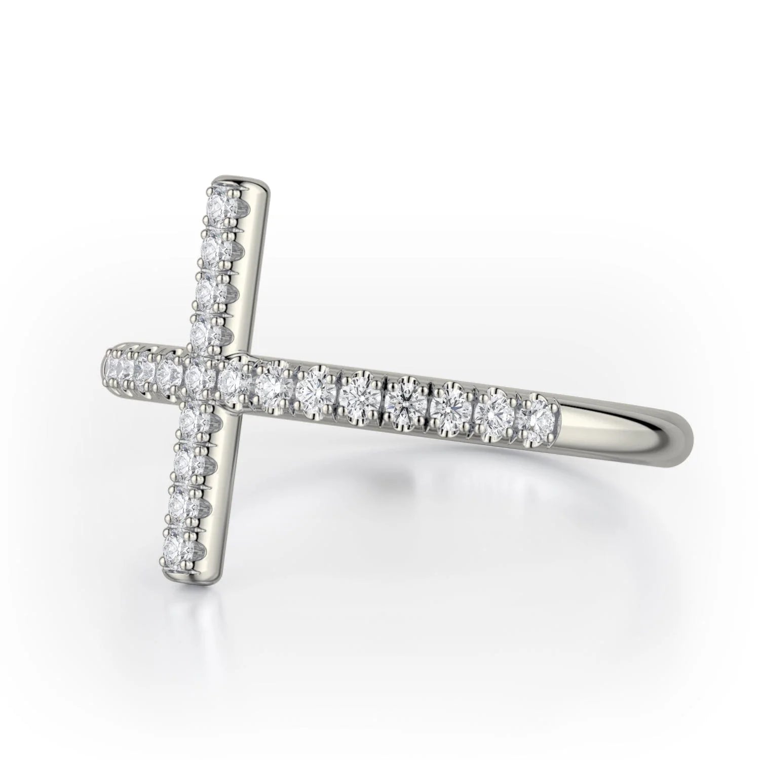 MICHAEL M Fashion Rings Diamond Cross Ring