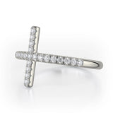 MICHAEL M Fashion Rings Diamond Cross Ring