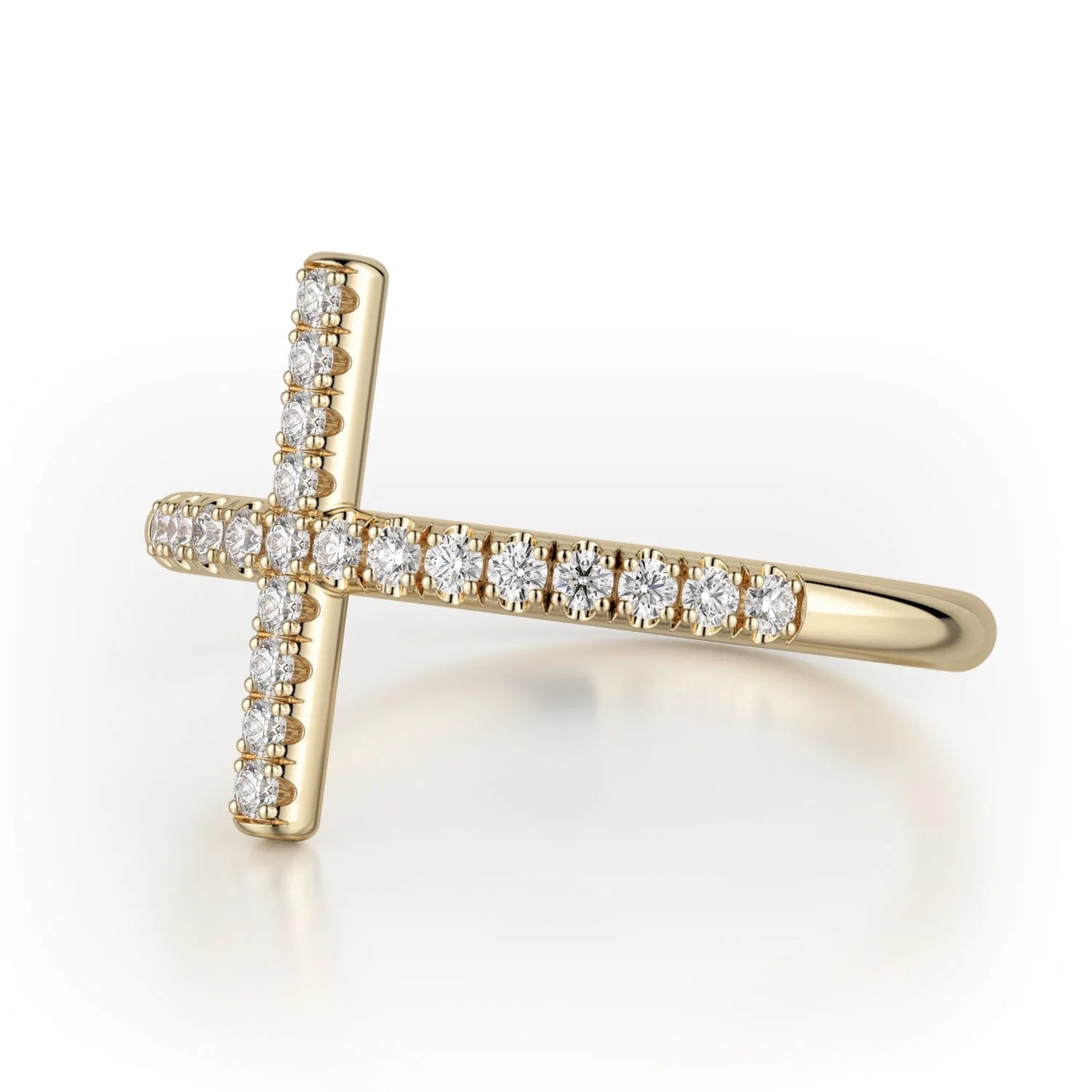 MICHAEL M Fashion Rings Diamond Cross Ring