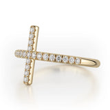 MICHAEL M Fashion Rings Diamond Cross Ring