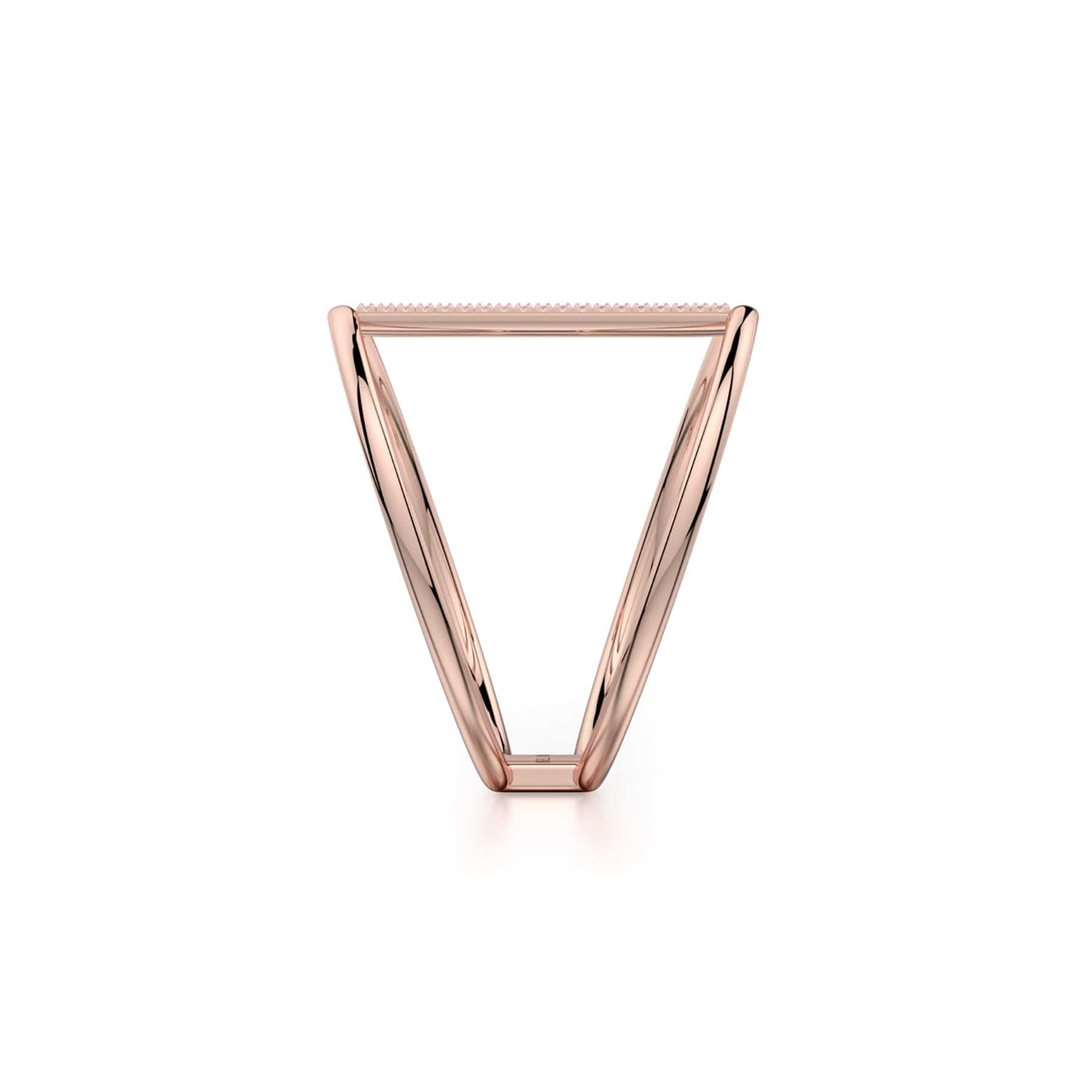 MICHAEL M Fashion Rings Double Band Diamond Bar Ring