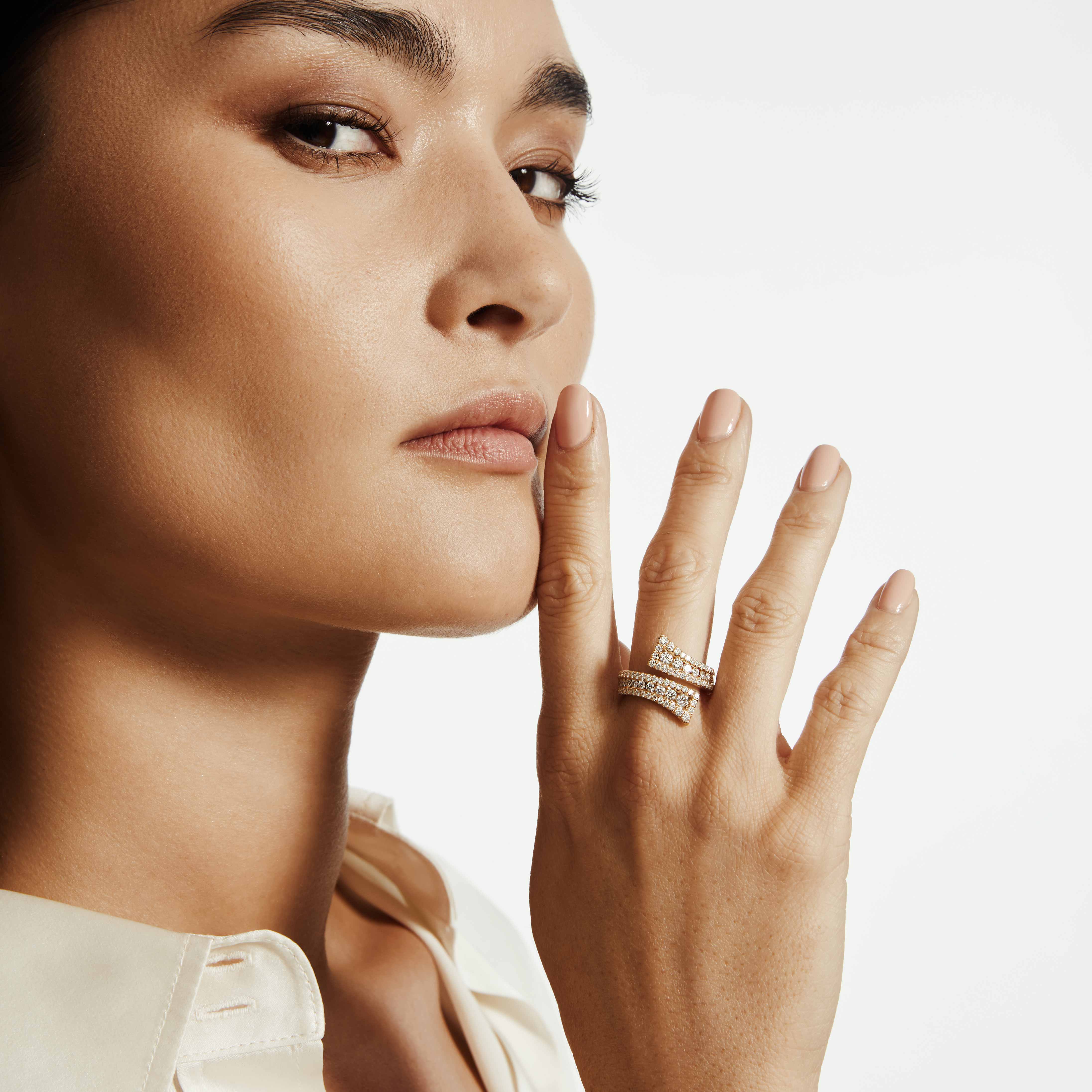 MICHAEL M Fashion Rings Europa Bypass Ring