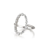 MICHAEL M Fashion Rings Open Oval Diamond Cluster Ring