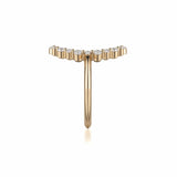 MICHAEL M Fashion Rings Open Oval Diamond Cluster Ring