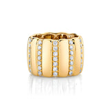 MICHAEL M Fashion Rings Orb Ribbed Ring