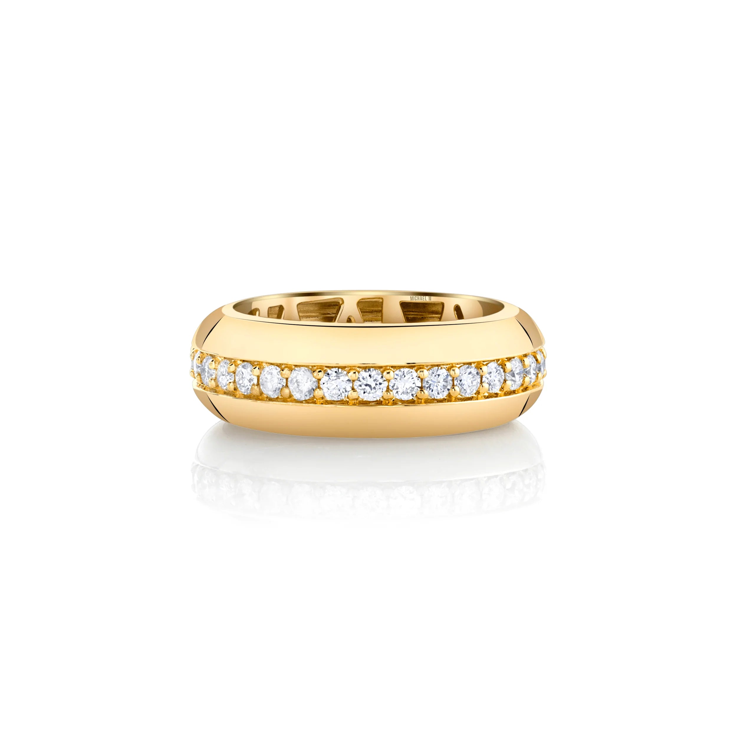 MICHAEL M Fashion Rings Orb Split Band
