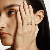 MICHAEL M Fashion Rings Orb Split Band