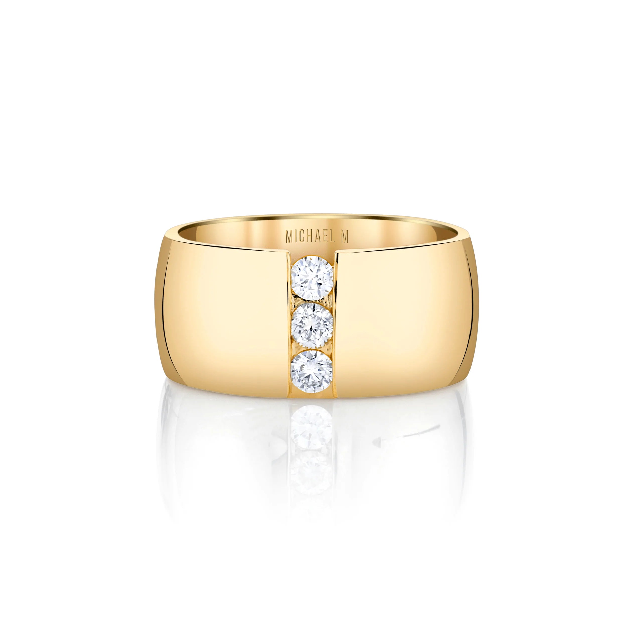 MICHAEL M Fashion Rings Orb Split Cigar Ring