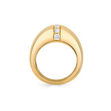 MICHAEL M Fashion Rings Orb Split Signet Ring