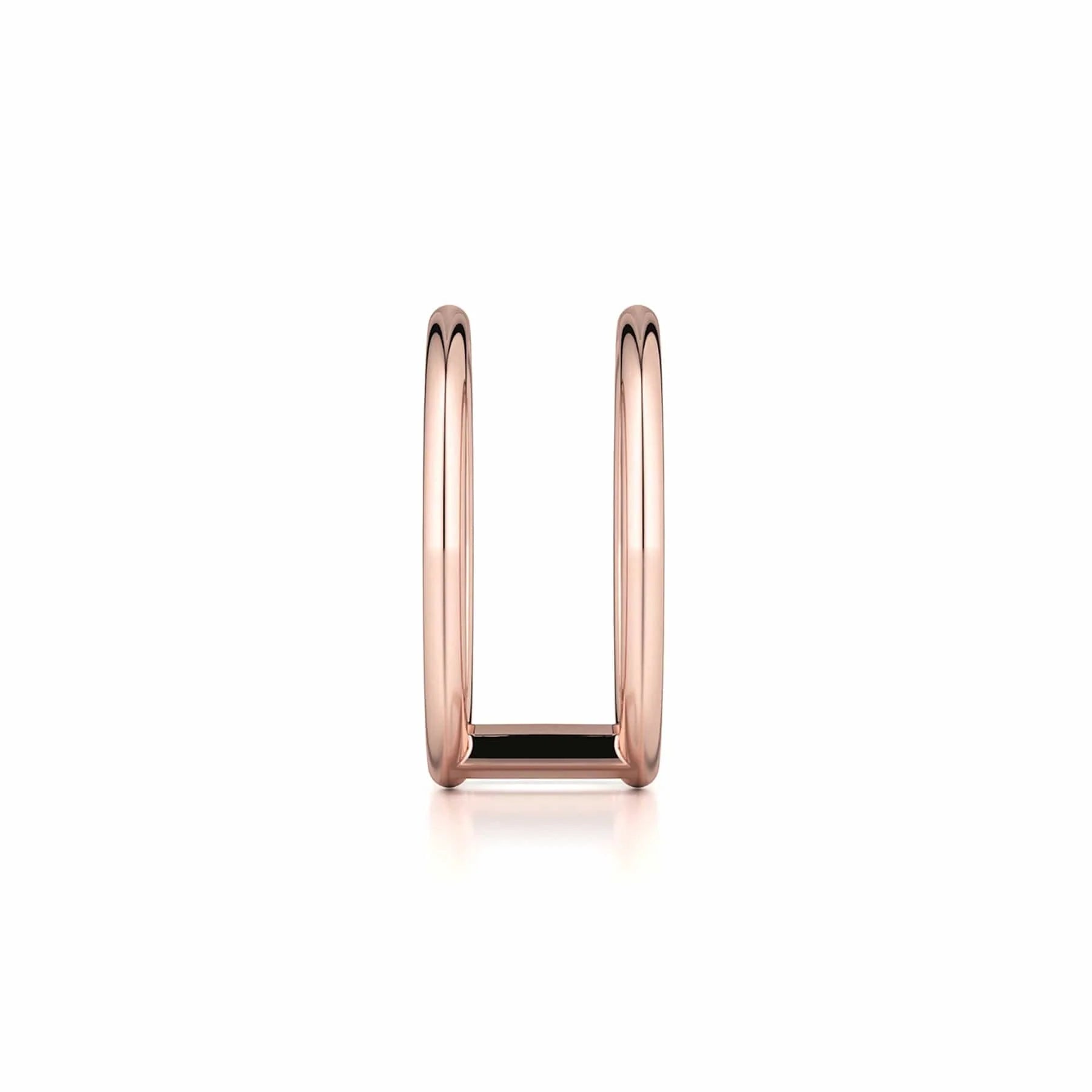 MICHAEL M Fashion Rings Solid Double Band Ring
