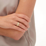 MICHAEL M Fashion Rings Tetra Double Pavé Band