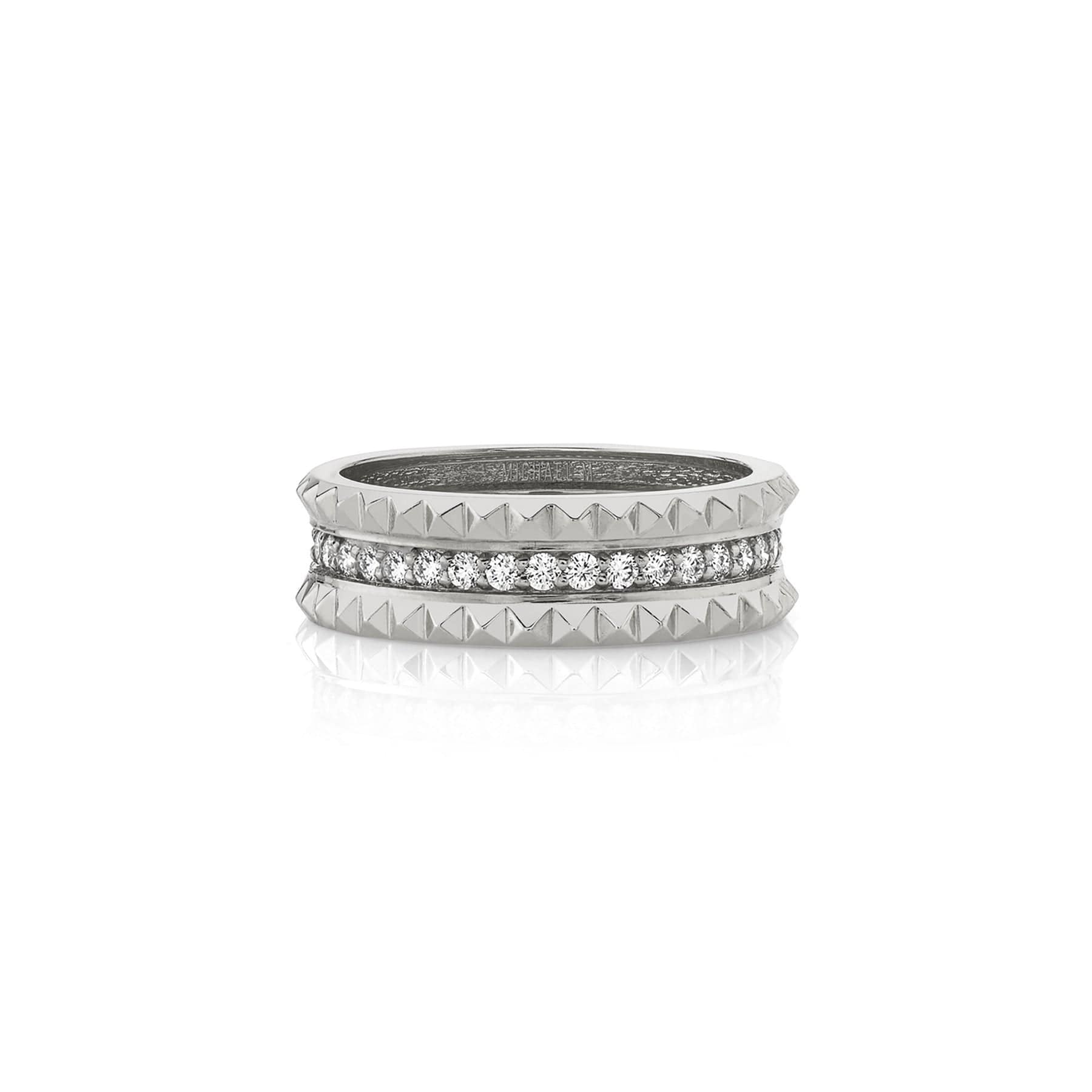 MICHAEL M Fashion Rings Tetra Pavé Band