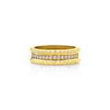 MICHAEL M Fashion Rings Tetra Pavé Band
