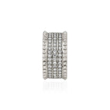 MICHAEL M Fashion Rings Tetra Triple Pavé Band