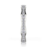 MICHAEL M Fashion Rings Wavy Diamond Cluster Band