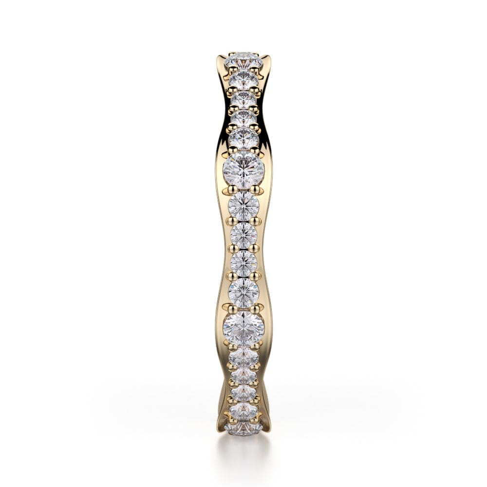 MICHAEL M Fashion Rings Wavy Diamond Cluster Band
