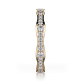 MICHAEL M Fashion Rings Wavy Diamond Cluster Band